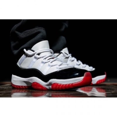 Nike Air Jordan 11 Low Beyaz / Kırmızı / Siyah Basketbol Ayakkabısı Türkiye - BFFELSGH